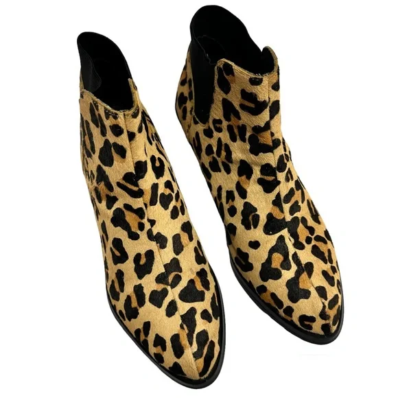 Steve Madden Womens Palace Leopard Print
Calf Hair Ankle Boots - Picture 5 of 14